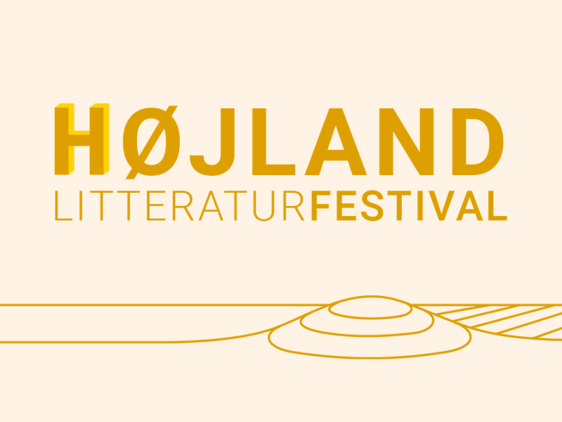 Grafik hvor der står Højland Litteraturfestival